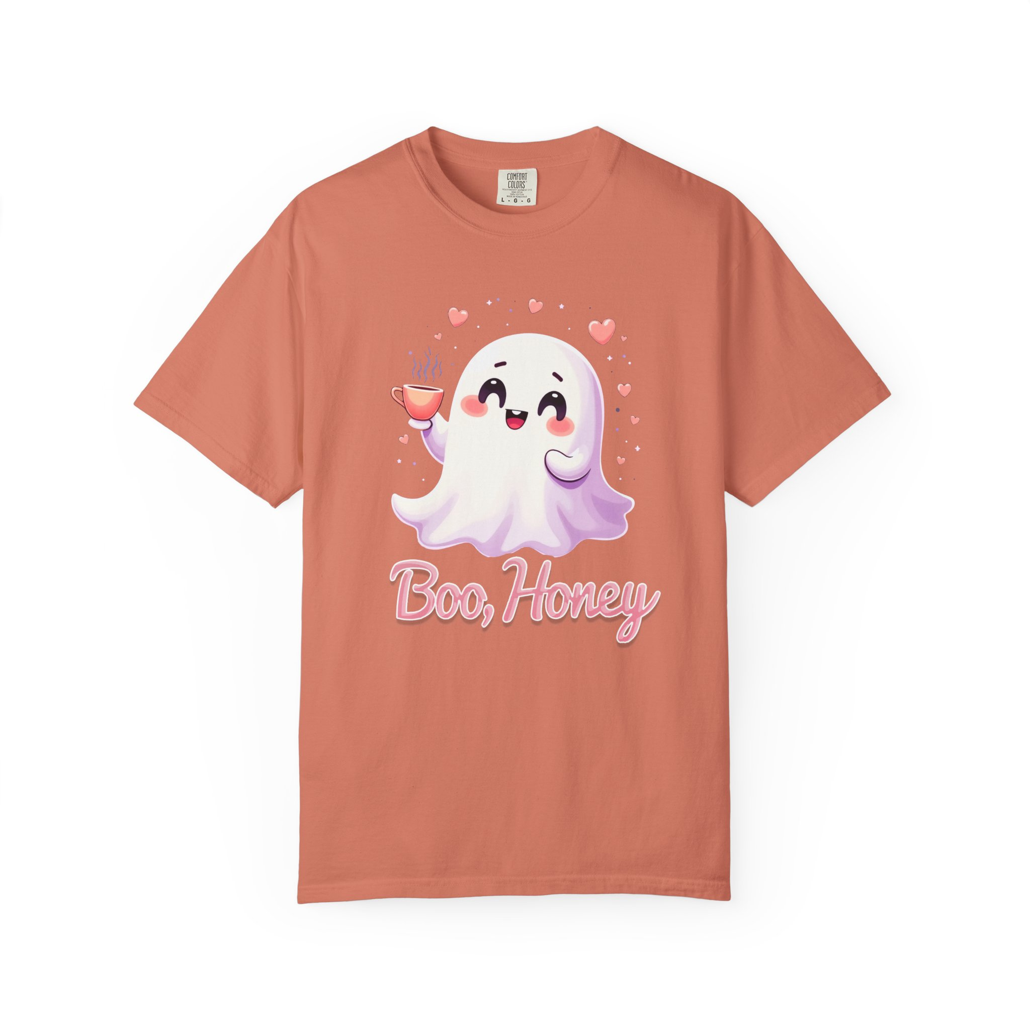 Boo, Honey Cute Ghost Graphic T-Shirt - Image 6