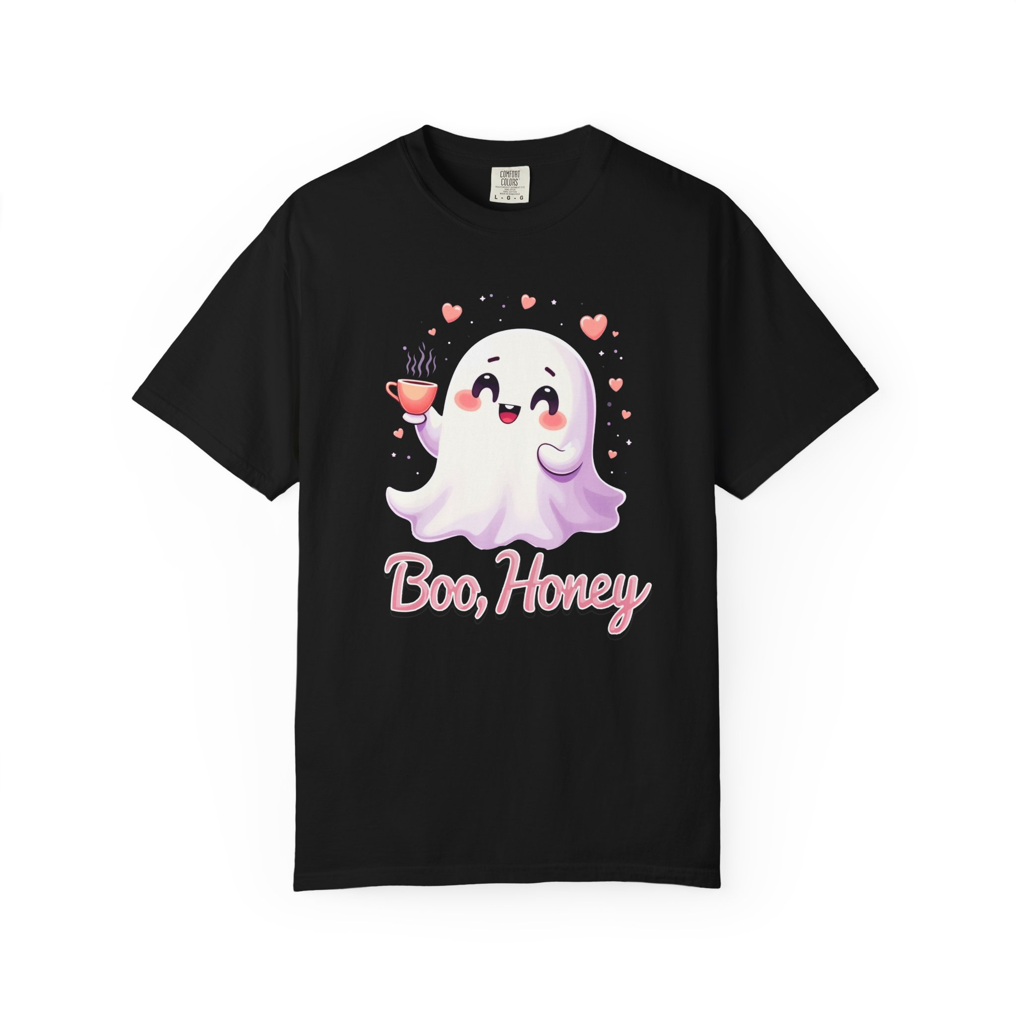 Boo, Honey Cute Ghost Graphic T-Shirt - Image 46