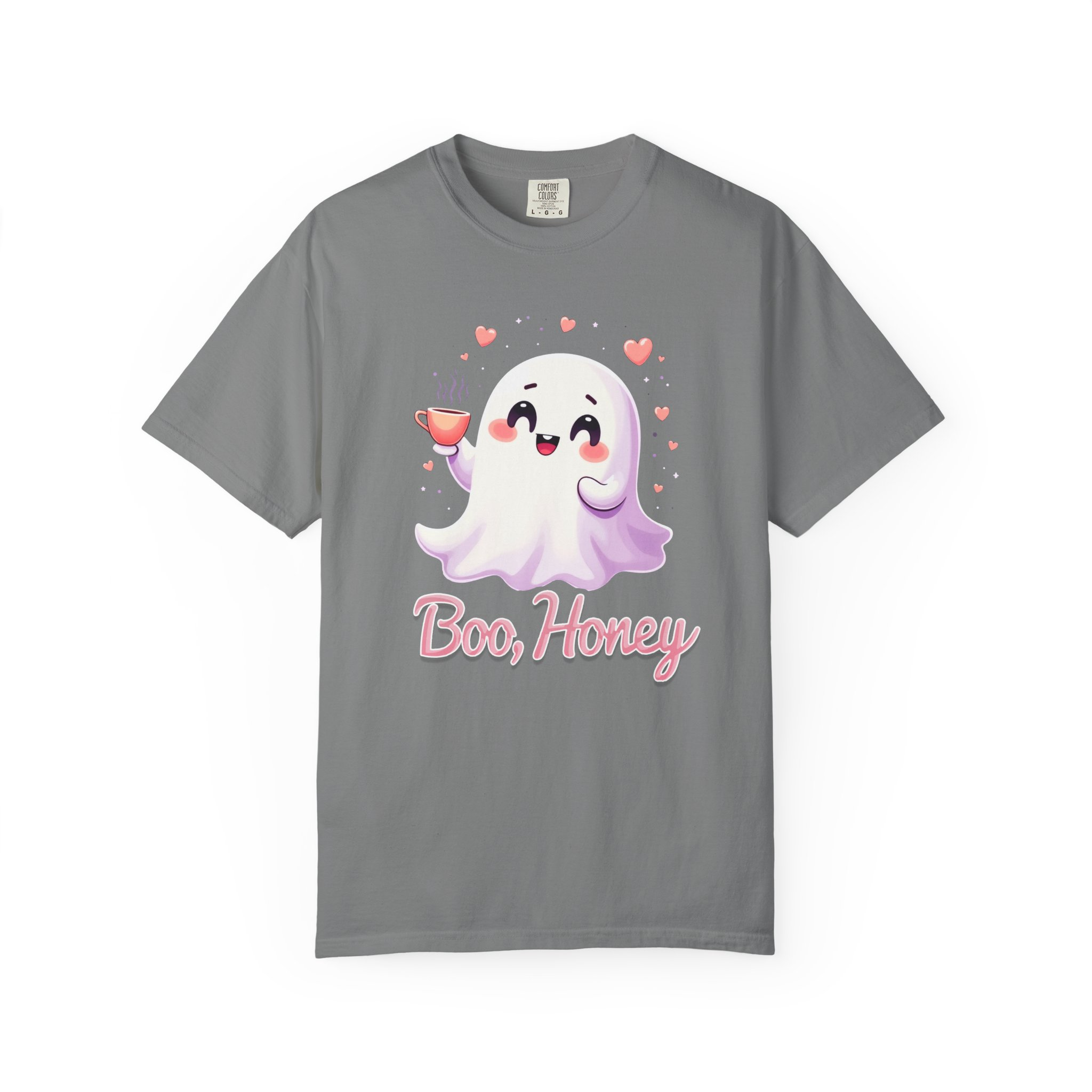 Boo, Honey Cute Ghost Graphic T-Shirt - Image 16