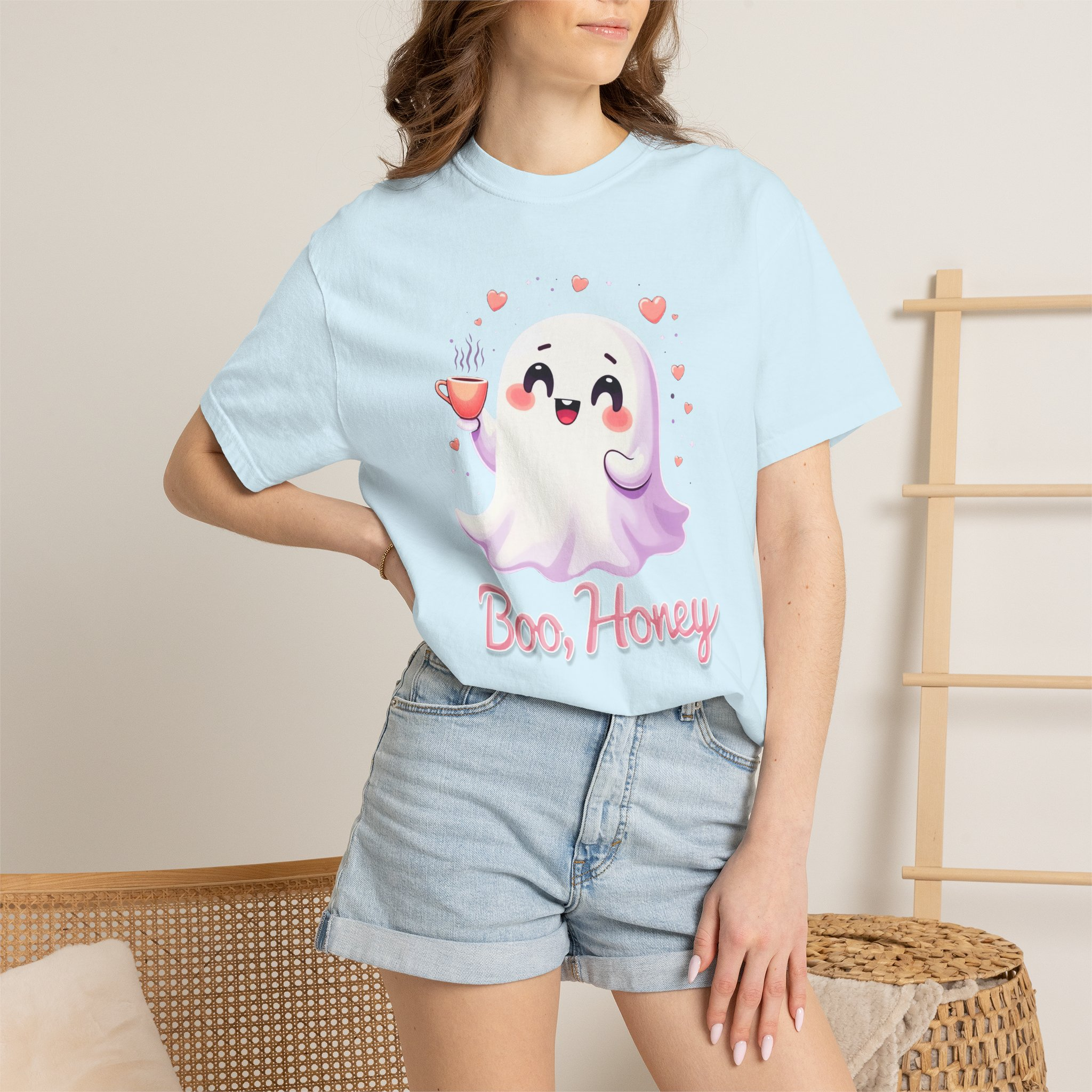 Boo, Honey Cute Ghost Graphic T-Shirt - Image 40