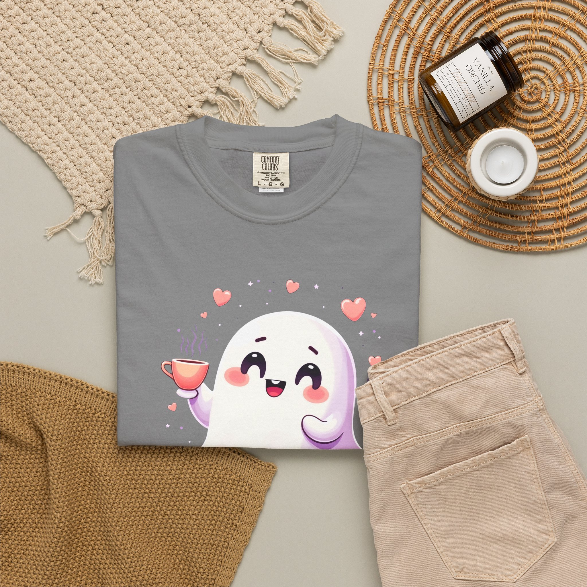 Boo, Honey Cute Ghost Graphic T-Shirt - Image 19