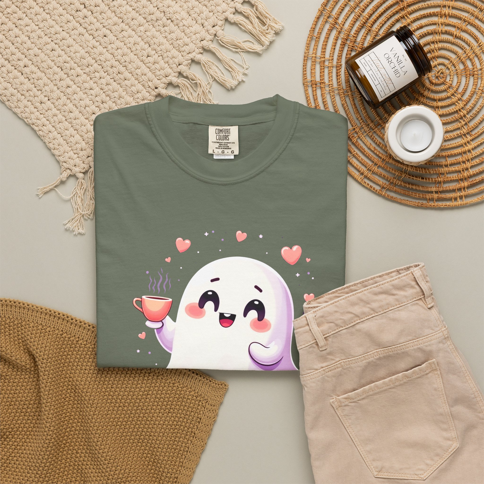 Boo, Honey Cute Ghost Graphic T-Shirt - Image 29