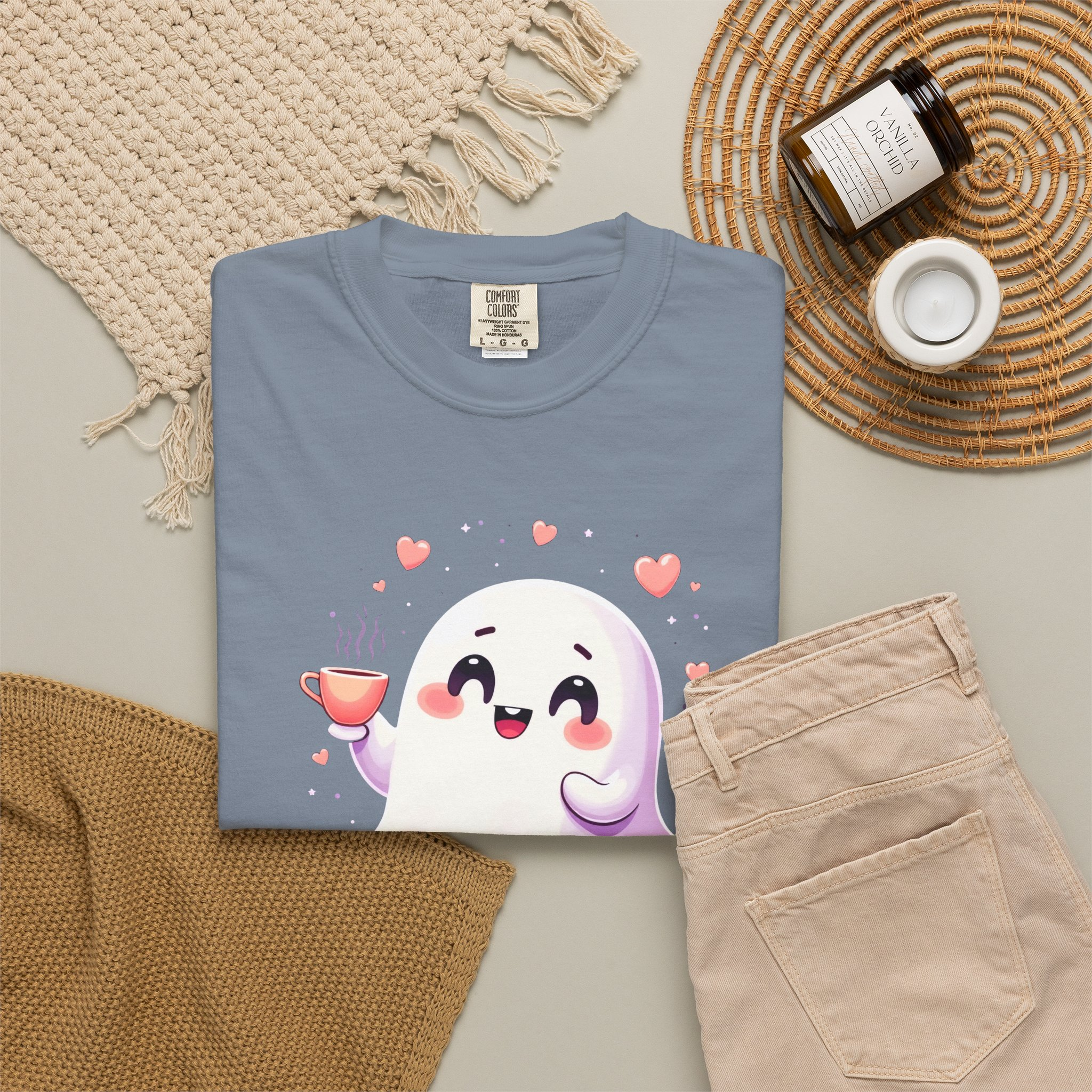 Boo, Honey Cute Ghost Graphic T-Shirt - Image 44