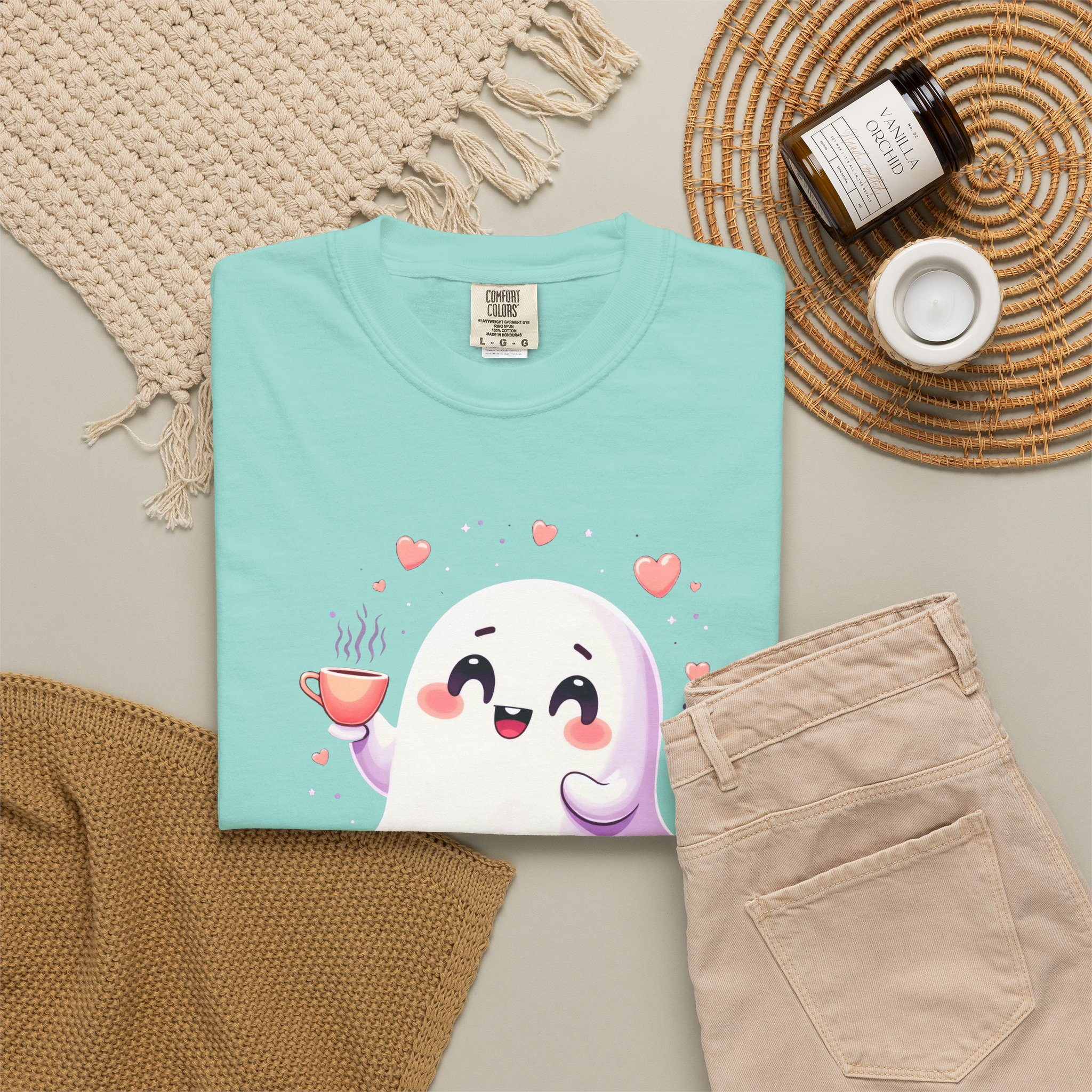Boo, Honey Cute Ghost Graphic T-Shirt - Image 34