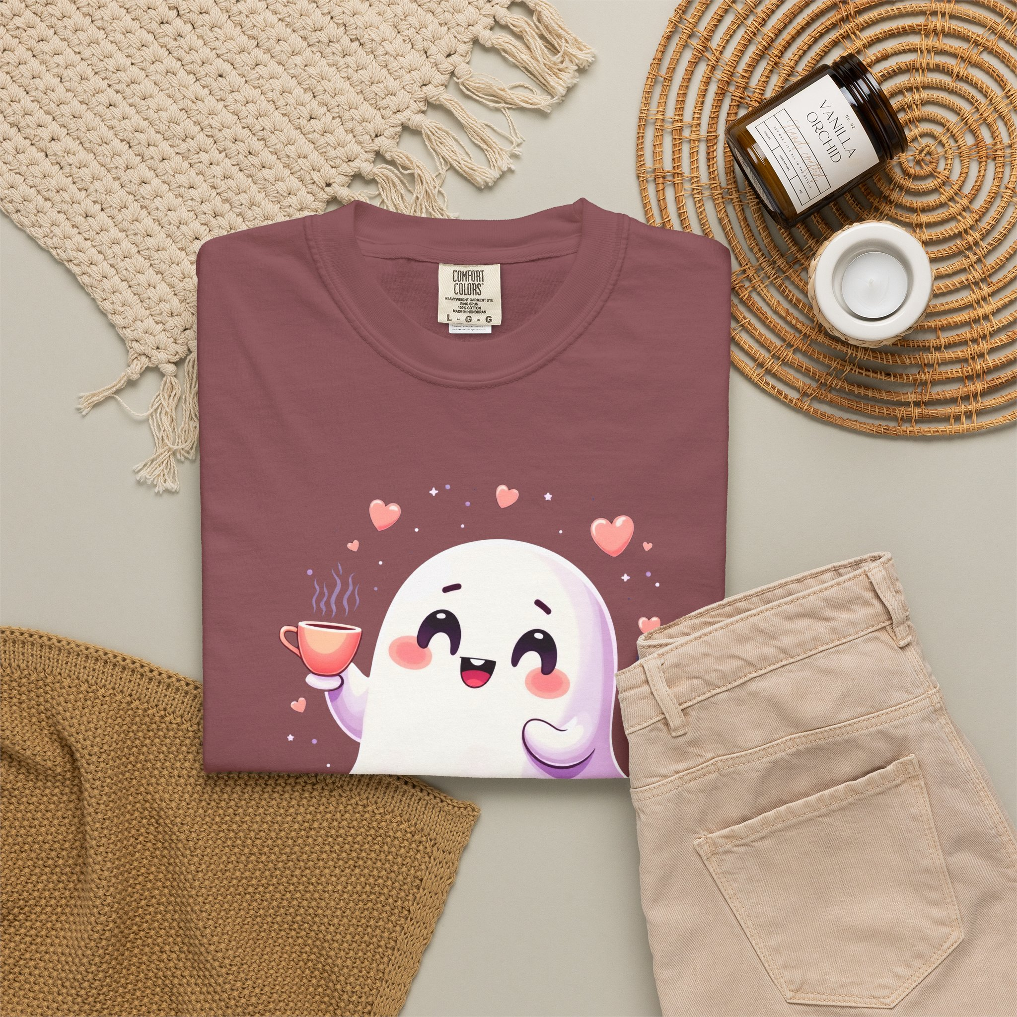 Boo, Honey Cute Ghost Graphic T-Shirt - Image 14