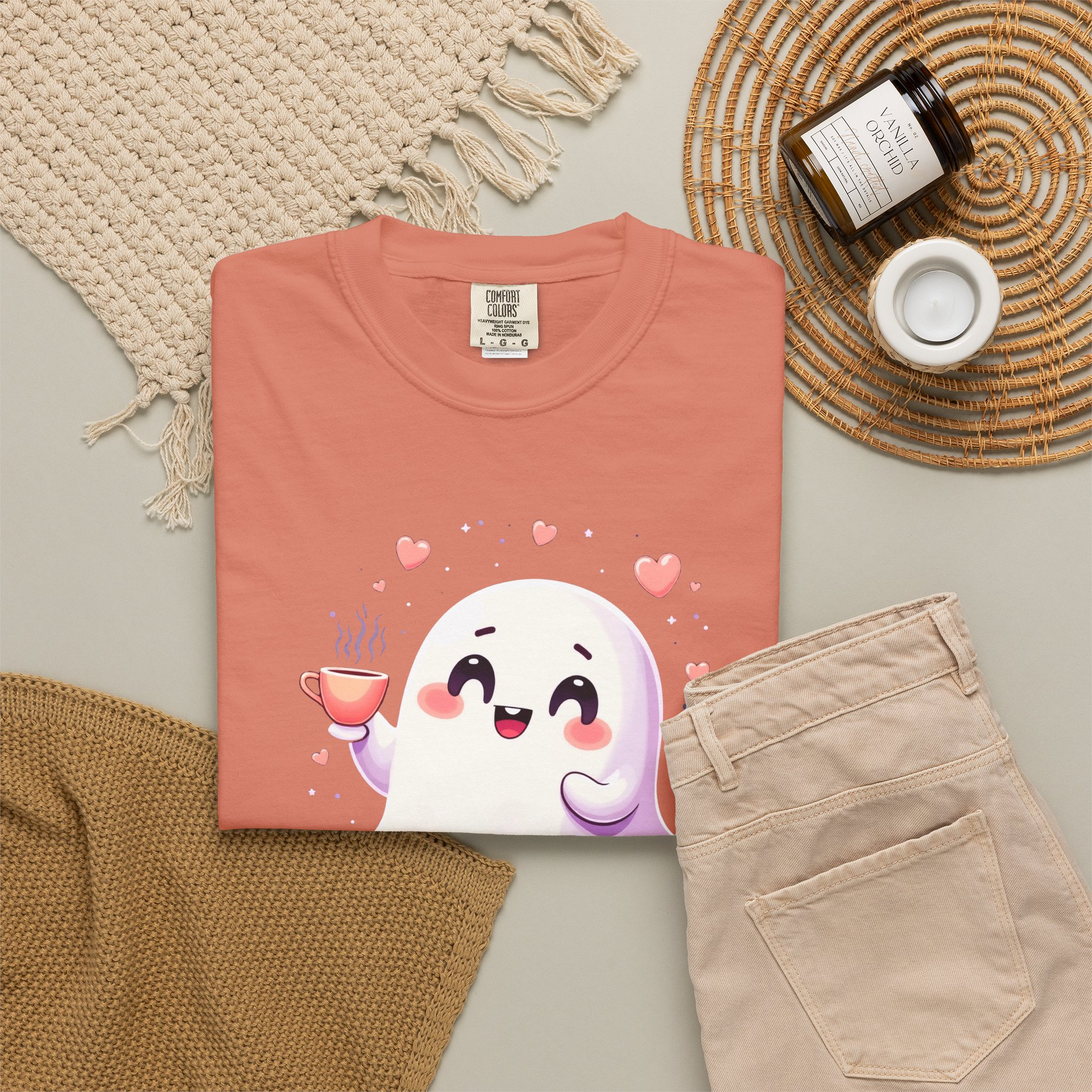 Boo, Honey Cute Ghost Graphic T-Shirt - Image 9