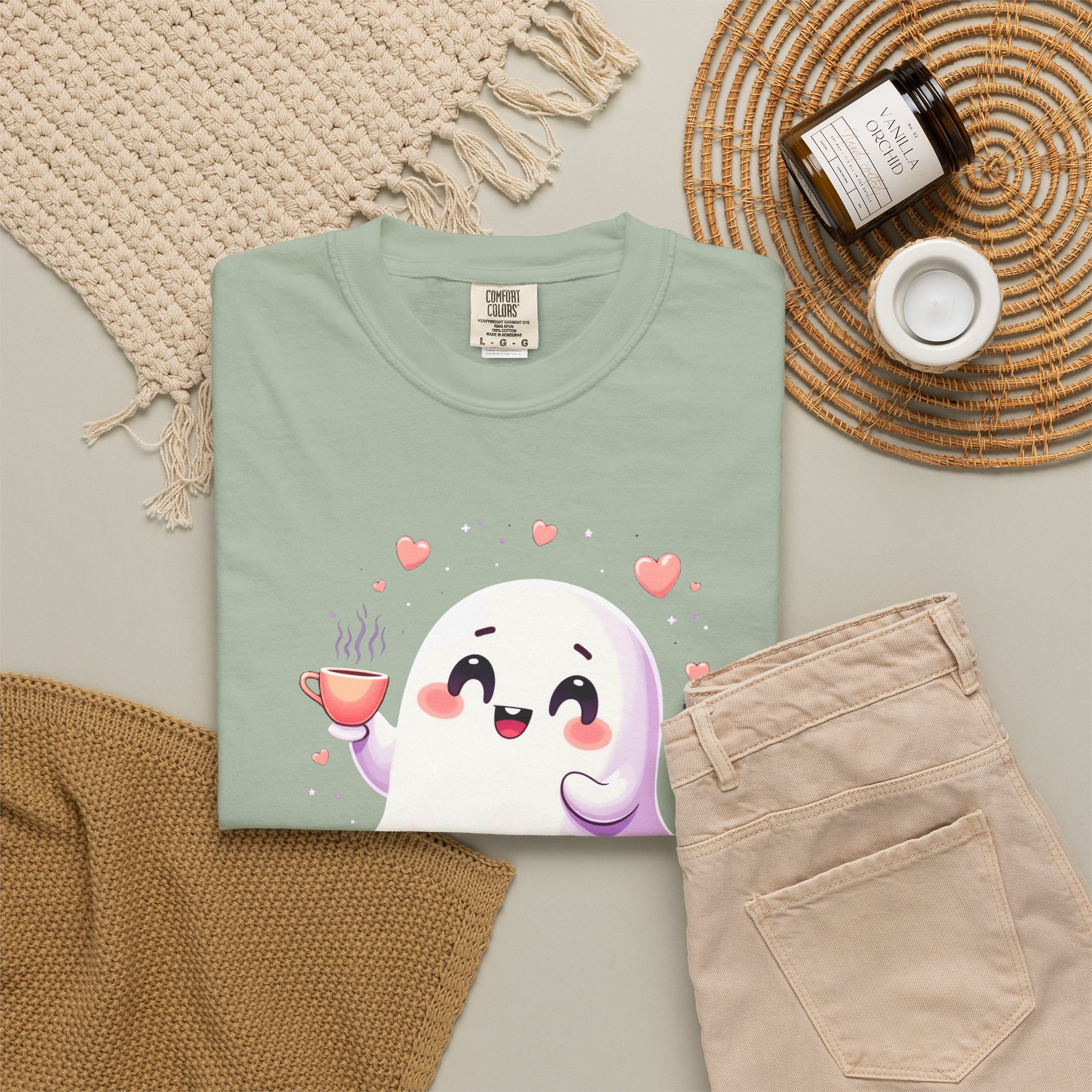 Boo, Honey Cute Ghost Graphic T-Shirt - Image 24