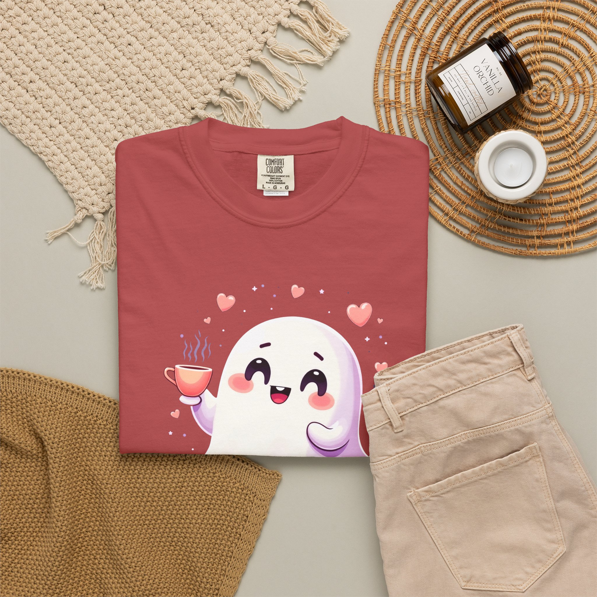 Boo, Honey Cute Ghost Graphic T-Shirt - Image 64