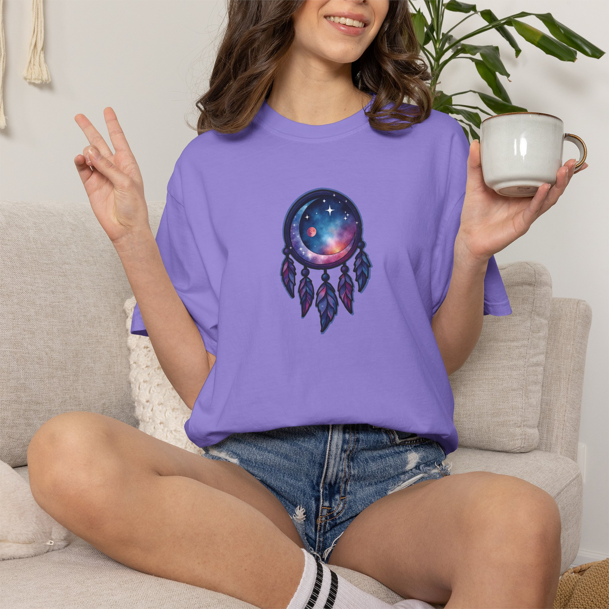 Galaxy Dreamcatcher T-Shirt - Image 72